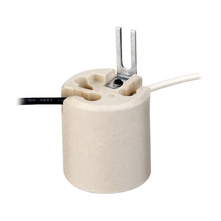 Leviton Leviton Porcelain Incandescent Medium Base Lampholder 1 pk 08052-001